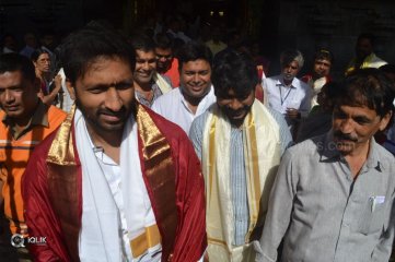 Goutham Nanda Movie Team At Tirumala Sreevari Darshanam